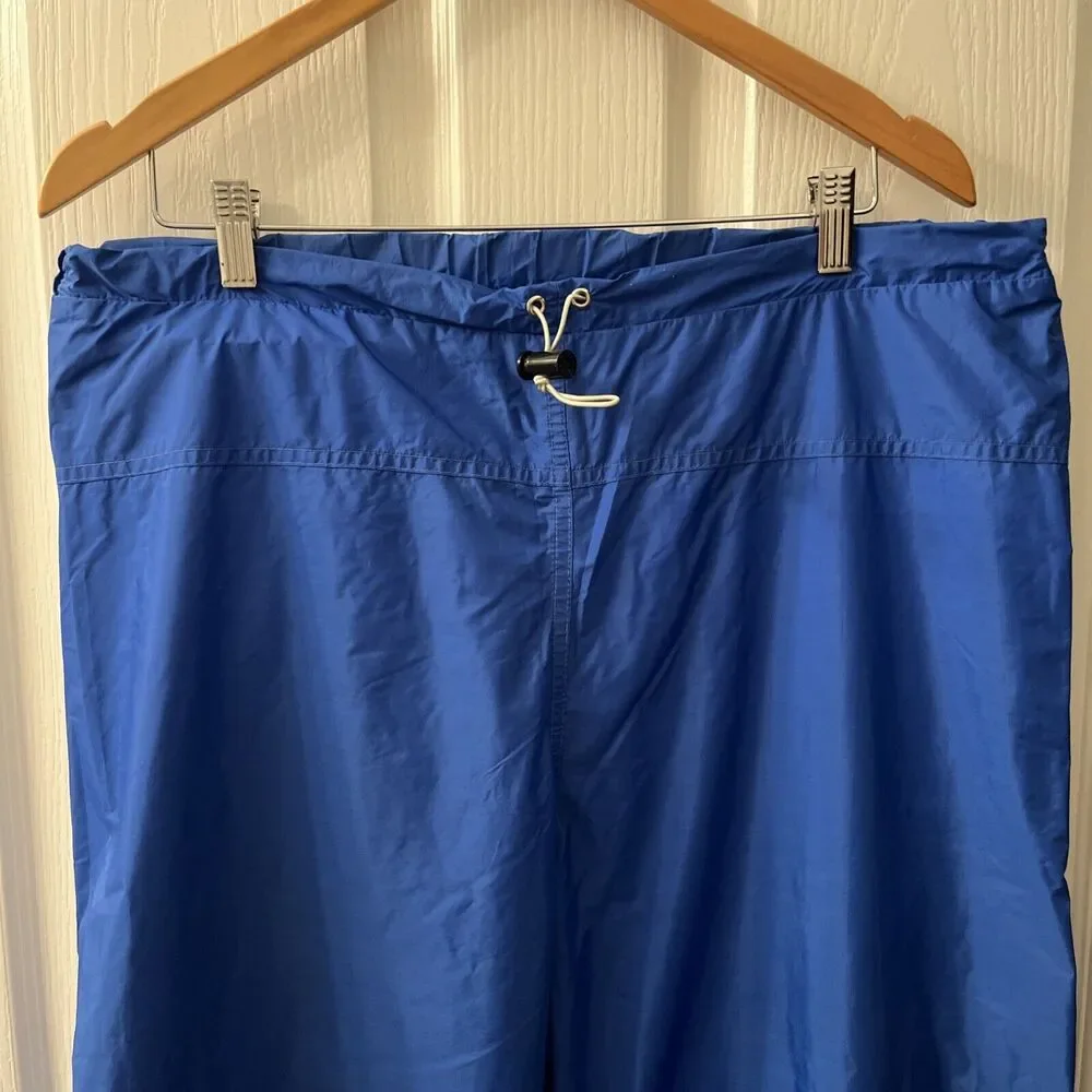 The North Face Gore Tex Blue Snow Rain Pants Men's L Packable Waterproof‎ USA